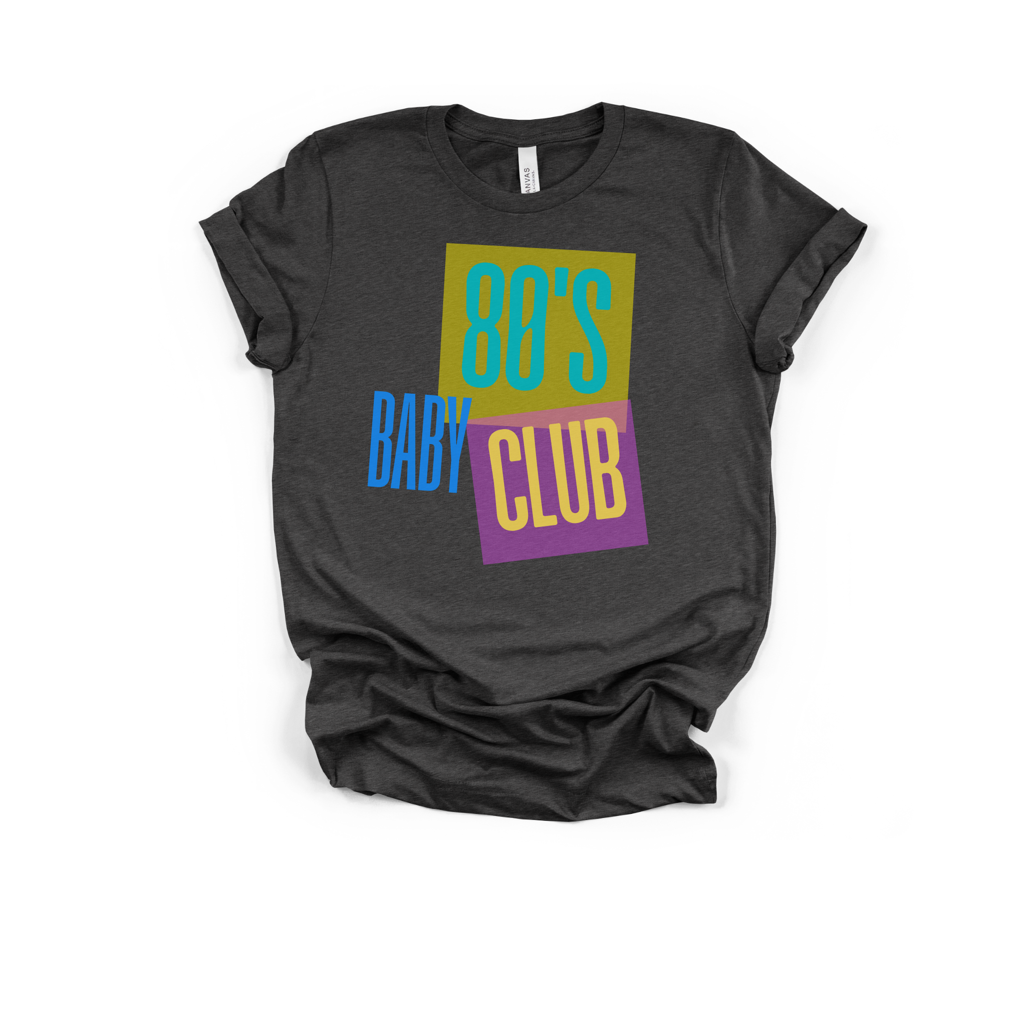 '80s Baby Club T-Shirt — Retro Pastel Graphic Tee