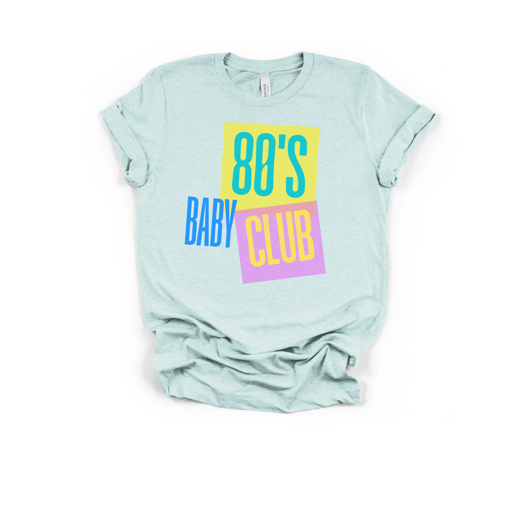 '80s Baby Club T-Shirt — Retro Pastel Graphic Tee